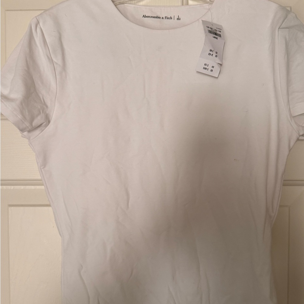 Abercrombie & Fitch White Short Sleeve Bodysuit
